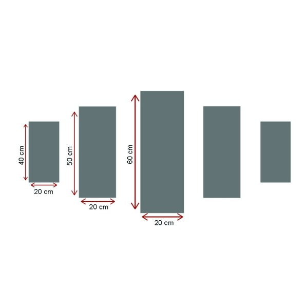 Slike v kompletu 5 kos Winter Sunset - Wallity-image-2