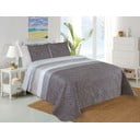 Siv prešit komplet pregrinjala in prevleke za vzglavnik 220x240 cm Plaza – My House