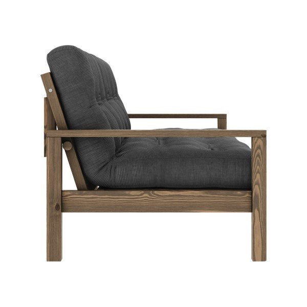 Črna/antracitno siva raztegljiva sedežna garnitura 205 cm Knob – Karup Design-image-4