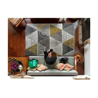 Sivo-rumena preproga Universal Amy Grey, 160 x 230 cm