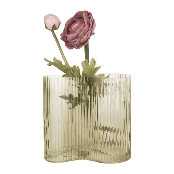 Zelena steklena vaza PT LIVING Wave, višina 18 cm-image-4