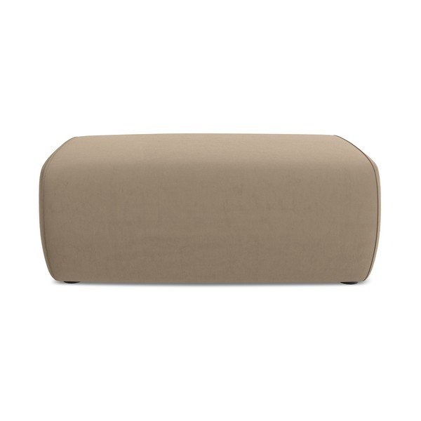 Svetlo rjav žameten tabure Kapua – Makamii