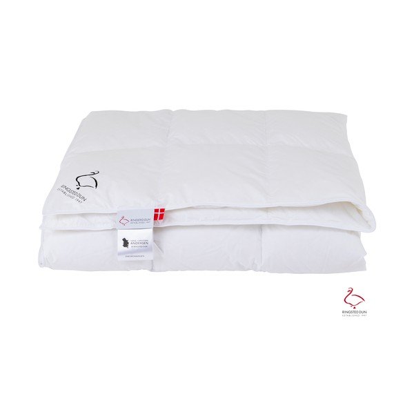 Poletna prešita odeja s polnilom iz perja 200x140 cm Snow Queen – Ringsted Dun