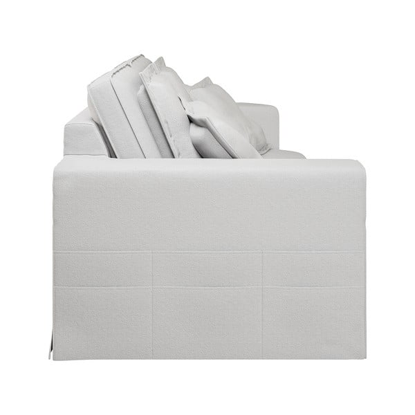 Bela sedežna garnitura 196 cm Nora – Ropez-image-4