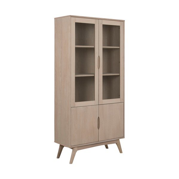 Vitrina v hrastovem dekorju 94x192 cm Marte - Actona-image-1