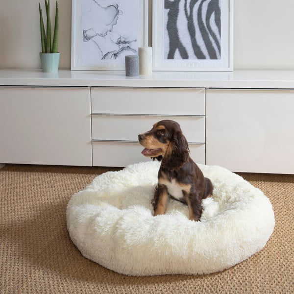 Črna postelja za pse ø 75 cm - Love Story-image-1