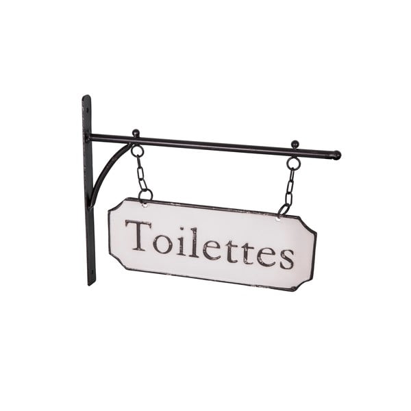 Kovinski dekorativni znak 33x26,5 cm Toilettes – Antic Line
