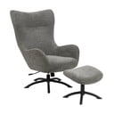 Antracitno siv počivalnik z naslonom za noge Actona Talgarth