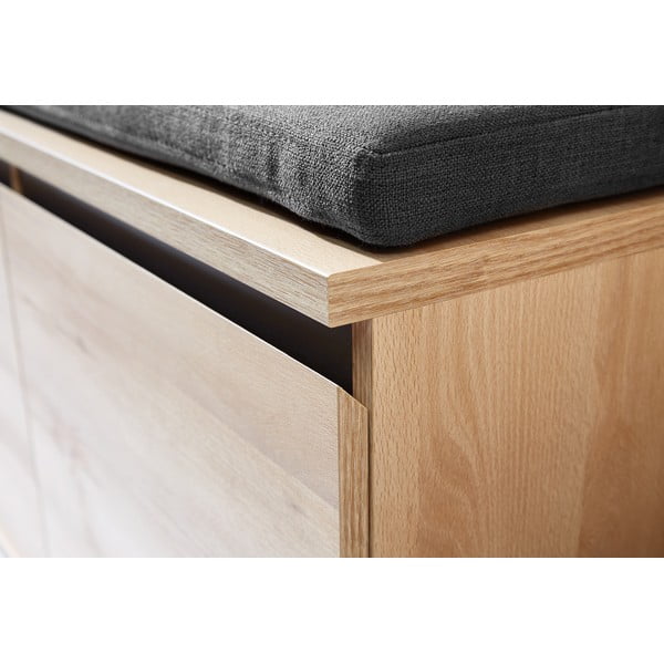 Omara za čevlje v bukovem dekorju s klopjo Lissabon - Germania-image-4