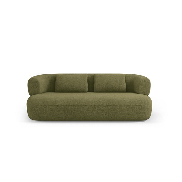Zelena sedežna garnitura iz tkanine bouclé 178 cm Jenny – Micadoni -image-2