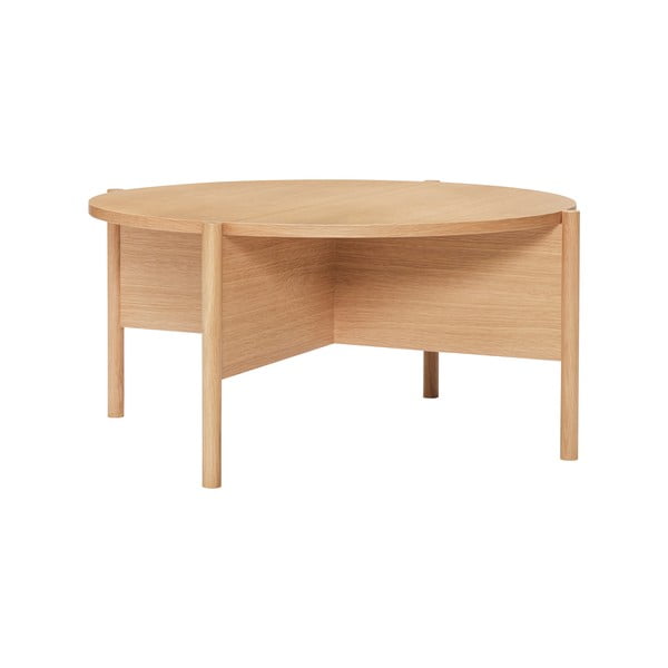 Okrogla mizica v hrastovem dekorju ø 86 cm Heritage – Hübsch