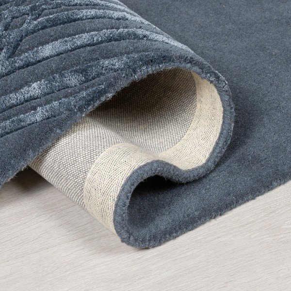Modra volnena preproga Flair Rugs Diamonds, 120 x 170 cm-image-1