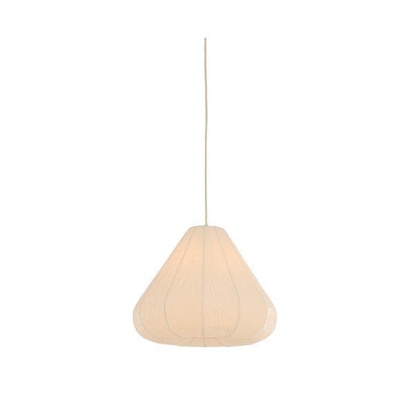 Kremno bela viseča svetilka s papirnatim senčilom ø 10 cm Sarella – Light & Living-image-2