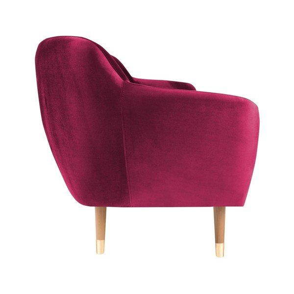 Roza žametni kavč Mazzini Sofas Benito, 158 cm-image-3
