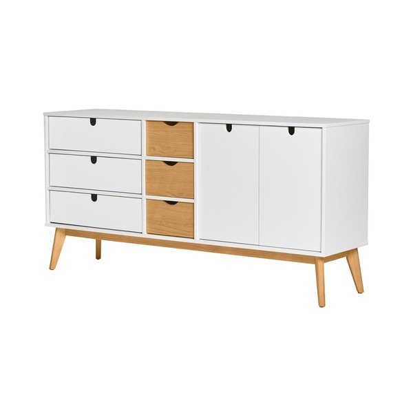 Bela komoda s 6 predali Marckeric Cris-image-3