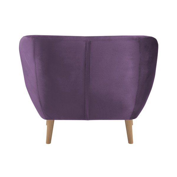 Vijoličen fotelj Mazzini Sofas Amelie-image-3