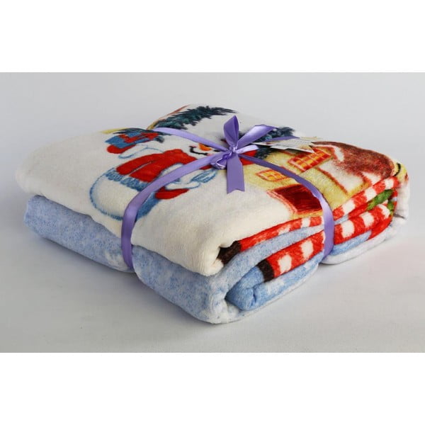 Odeja z božičnim motivom iz mešanice bombaža 150x200 cm – Mila Home