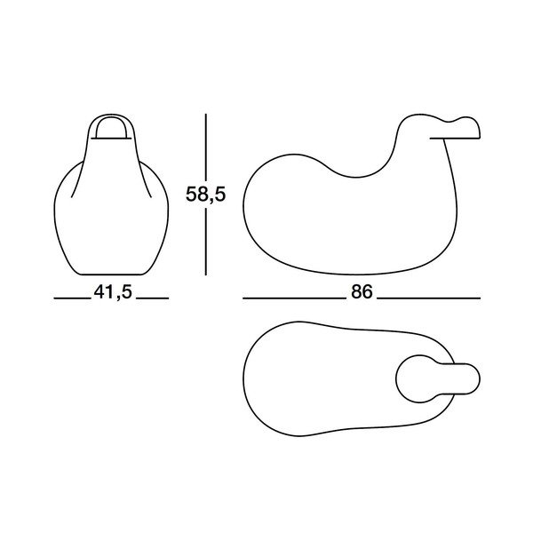 Rumeni gugalni stol Magis Dodo-image-1