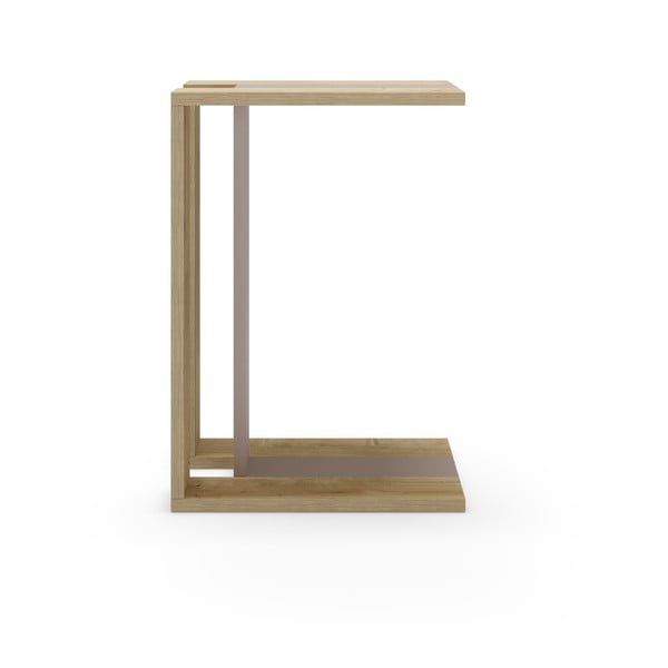 Stranska mizica v hrastovem dekorju 40x30 cm Macha – Marckeric-image-3