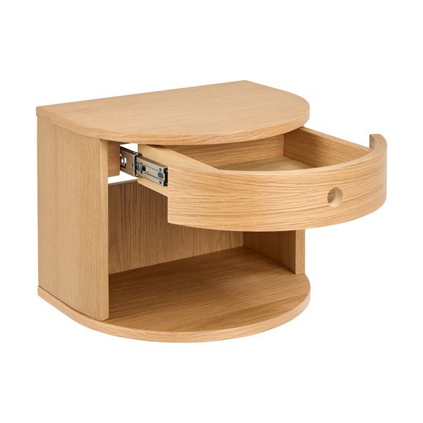 Nočna omarica v hrastovem dekorju v svetli naravni barvi Paron – Actona-image-3