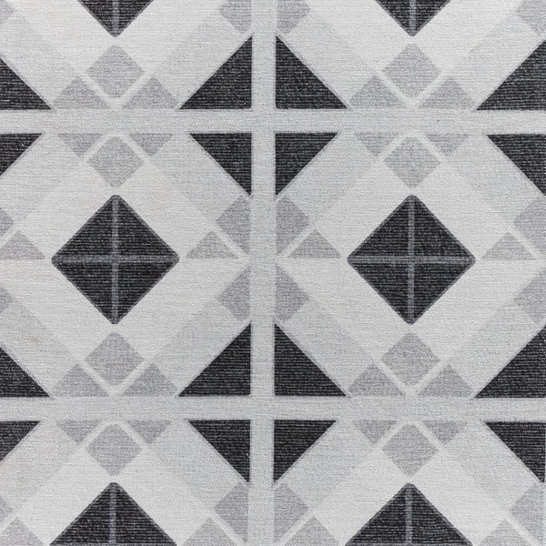 Svetlo sivo-temno siv pralen tekač 76x230 cm Victoria Light – Think Rugs-image-2