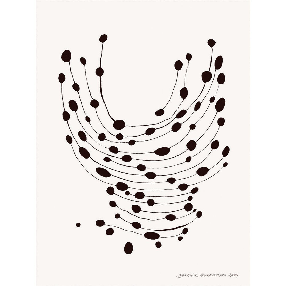 Plakat 30x40 cm Dancing Dots – Leise Dich Abrahamsen