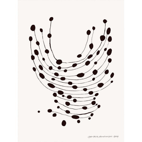 Plakat 30x40 cm Dancing Dots – Leise Dich Abrahamsen – The Poster Club