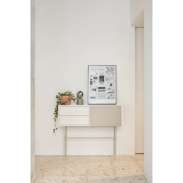 Bež-kremno bela stranska mizica 35x110 cm Nube – Teulat-image-1