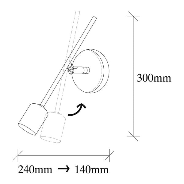 Stenska svetilka z vtikačem v srebrni barvi Mizrak – Opviq lights-image-3