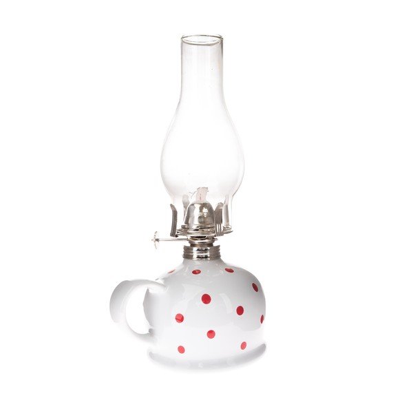 Keramična petrolejska svetilka (višina 28 cm) – Dakls