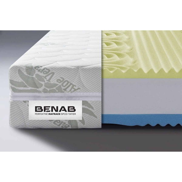 Trda/srednje trda obojestranska termoregulacijska vzmetnica iz pene 120x200 cm BonLife VISCO – BENAB-image-1