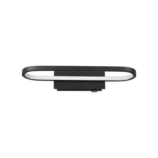 Mat črna stenska svetilka LED (dolžina 40 cm) Gianni - Trio-image-4