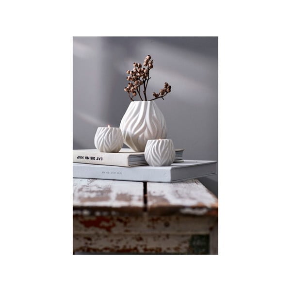 Bela porcelansta vaza Morsø Flame, višina 15 cm-image-3
