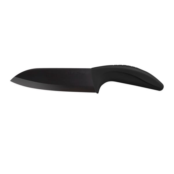 Keramični nož Santoku, 14 cm, črn