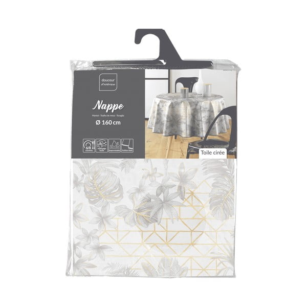 Povoščen namizni prt ø 160 cm Coconut – douceur d'intérieur-image-4