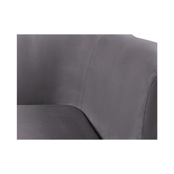 Grafitno siv žameten kavč Kooko Home Glam, 125 cm-image-3