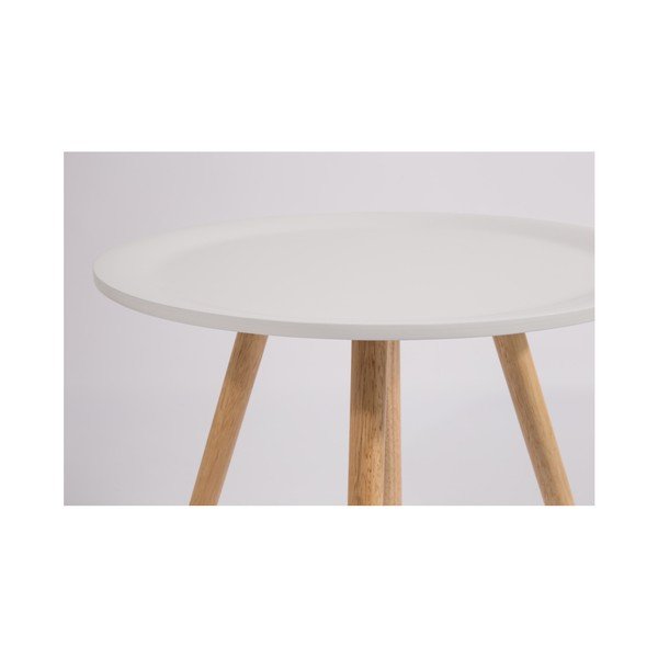 Zuiver Dvobarvna bela stranska mizica-image-4