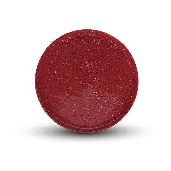 Bordo rdeč porcelanast krožnik ø 25 cm Fika – ONA