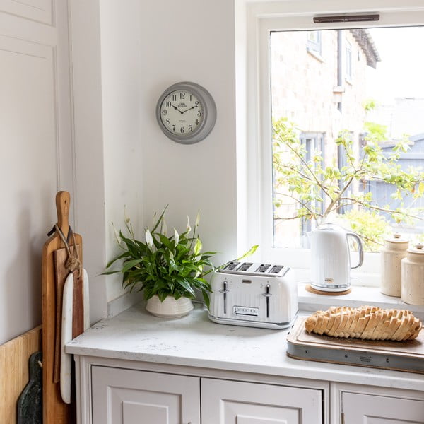 Stenska ura Kitchen Craft Living Nostalgija Grey, ⌀ 25,5 cm-image-1