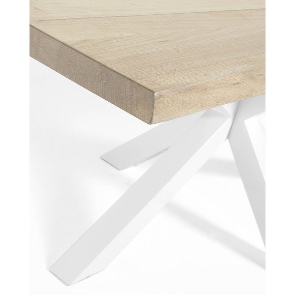 Jedilna miza z mizno ploščo v hrastovem dekorju 90x160 cm Argo – Kave Home-image-3