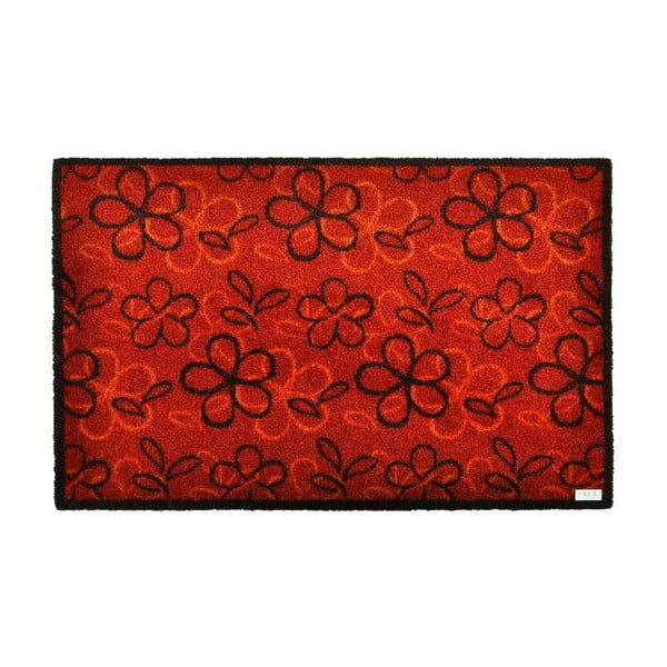 Podloga za vrata Zala Living Floral Red, 50 x 70 cm