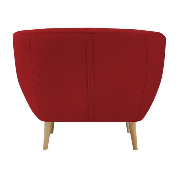 Rdeč žameten fotelj Mazzini Sofas Sardaigne-image-4