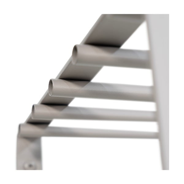 Sivorjav kovinski stenski obešalnik s polico 100 cm Rex – Spinder Design-image-4