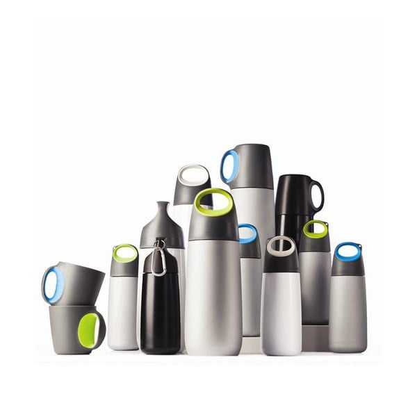 Črna termovka s skodelico XD Design Bopp, 600 ml-image-3