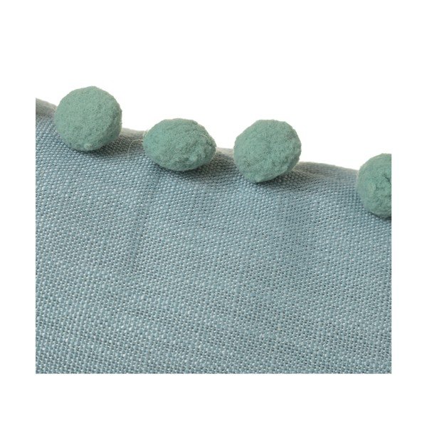 Zelen okrasni vzglavnik Casa Selección Pompon, 50 x 30 cm-image-1