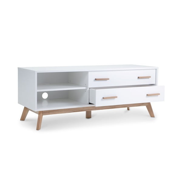 Bela TV omarica 130x50 cm Kensal – Woodman-image-3