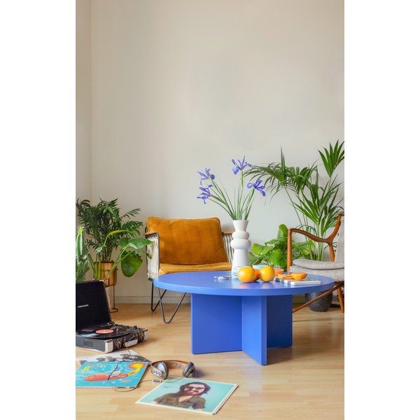 Modra okrogla mizica ø 100 cm Pausa – Really Nice Things-image-1