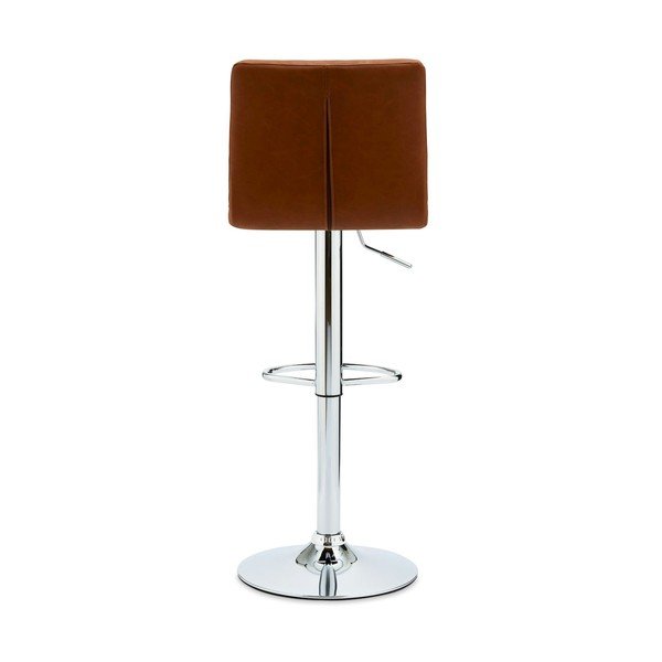 Vrtljivi barski stoli v konjak rjavi barvi v kompletu 2 ks 88 cm Coco – Furnhouse-image-2