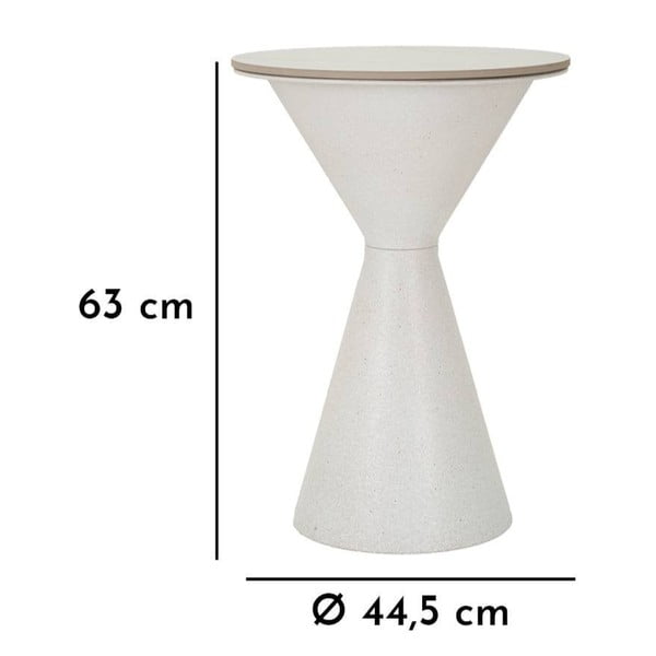 Okrogla stranska mizica s keramično ploščo ø 44 cm Fush – Mauro Ferretti-image-3