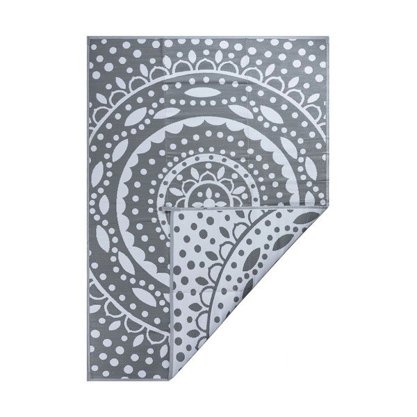 Bela/siva odeja za piknik 240x330 cm – Oyo Concept